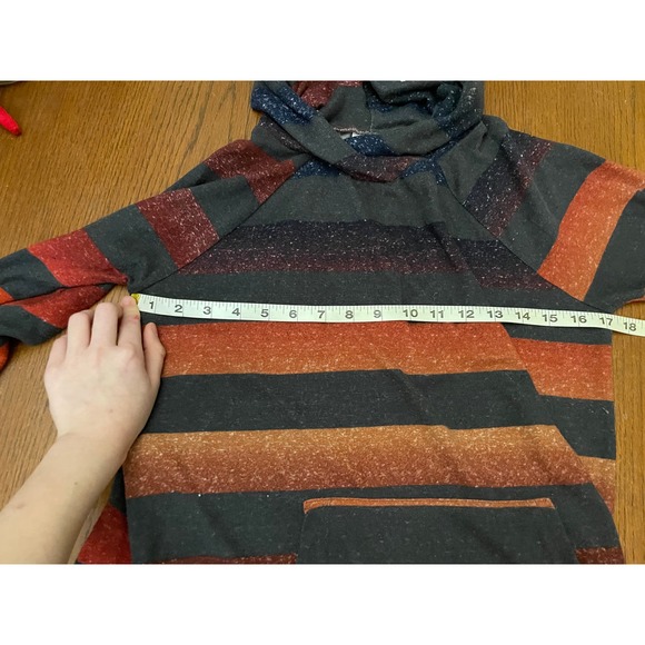 LuLaRoe Amber Hoodie- Multicolor Striped- Size M - Picture 8 of 9